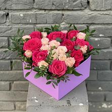 Цветочная композиция из Розы в коробке в Чонтауле