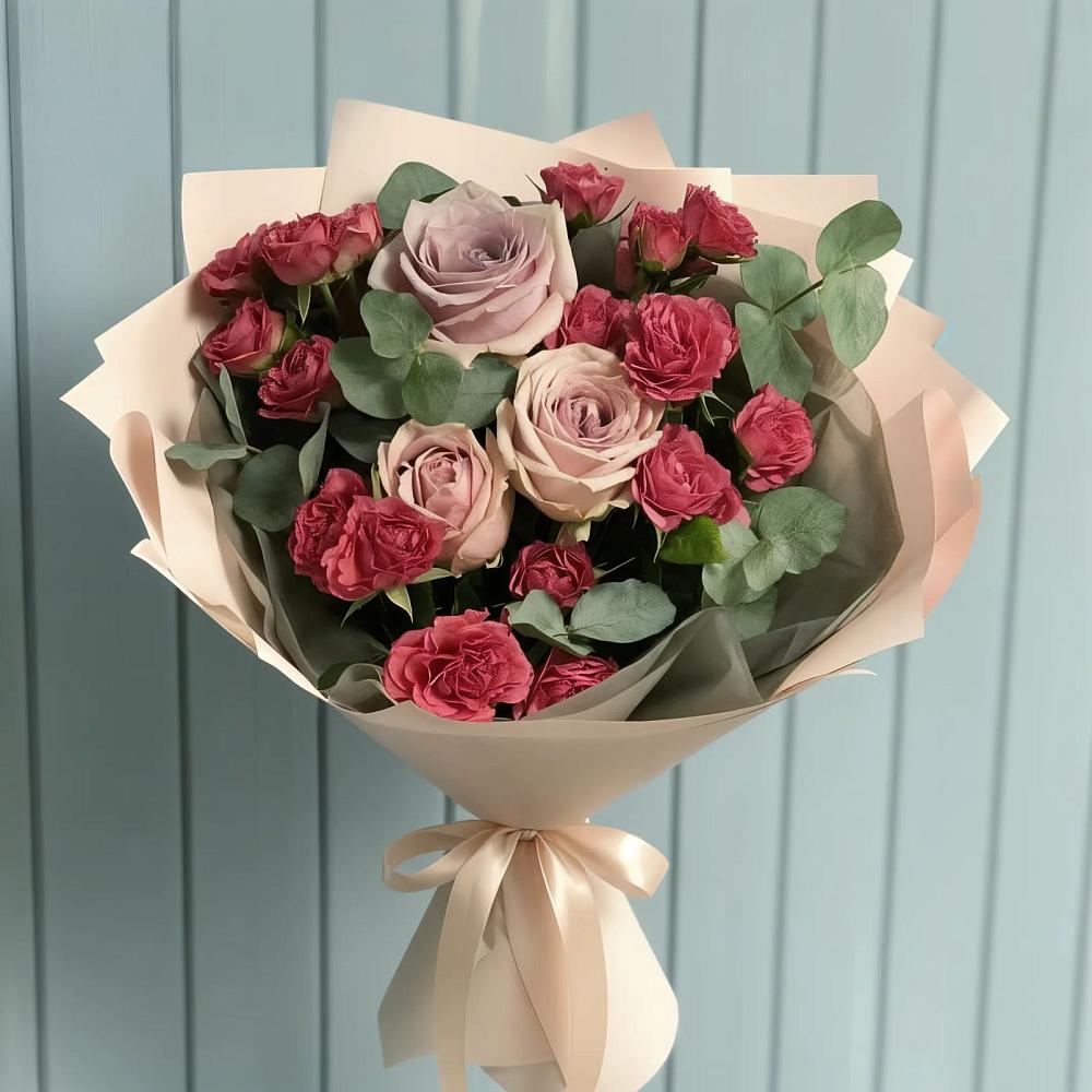 Букет цветов из: Гвоздики и Розы в Чонтауле