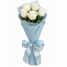 Букет 5 Белых роз Проуд в Чонтауле