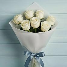 Букет 7 Белых роз Эдлесс Лав в Чонтауле