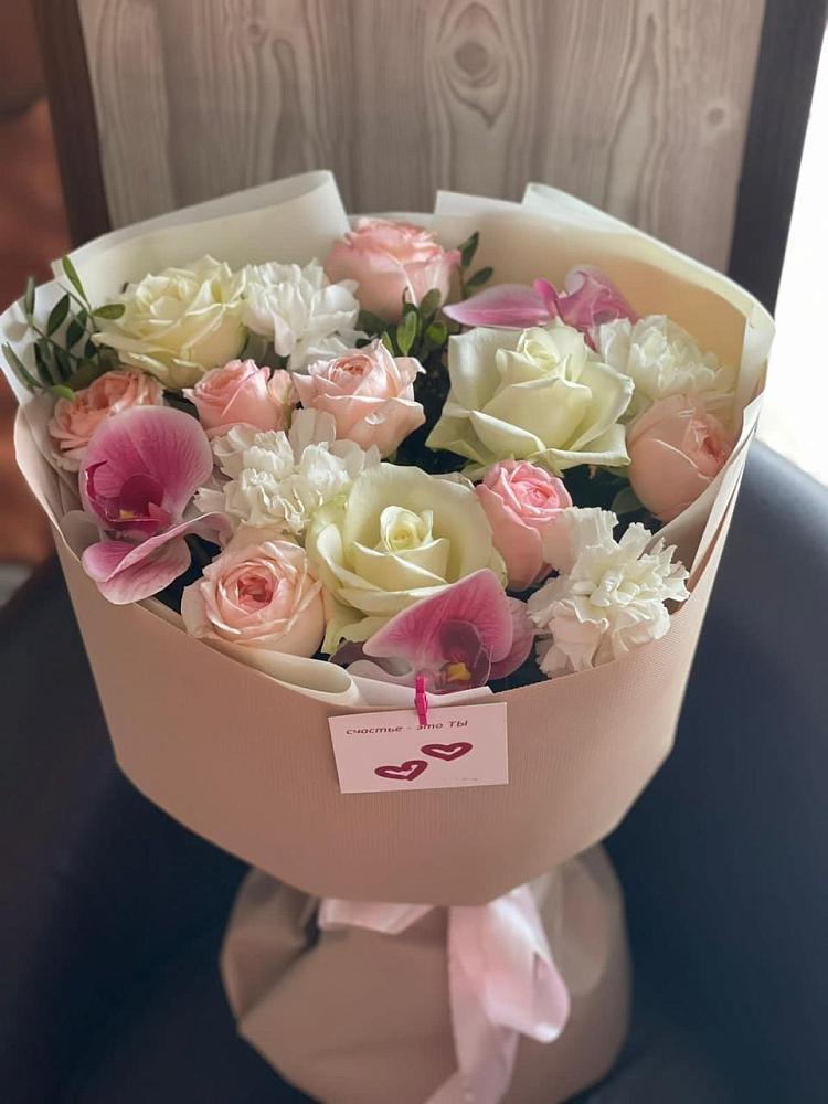 Букет цветов из: Орхидеи, Розы и Гвоздики в Чонтауле