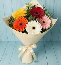Букет цветов из:  Герберы #REPLACE_PRED# Чонтауле