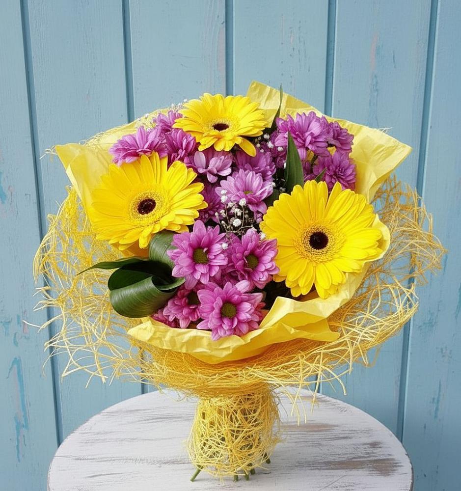 Букет цветов из: Хризантемы и Герберы в Чонтауле