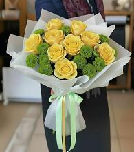 Букет цветов из:  Хризантемы и Розы в Чонтауле