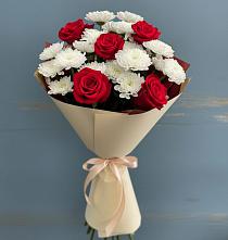 Букет цветов из:  Розы и Хризантемы в Чонтауле