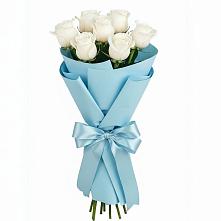 Букет 7 белых роз Проуд в Чонтауле