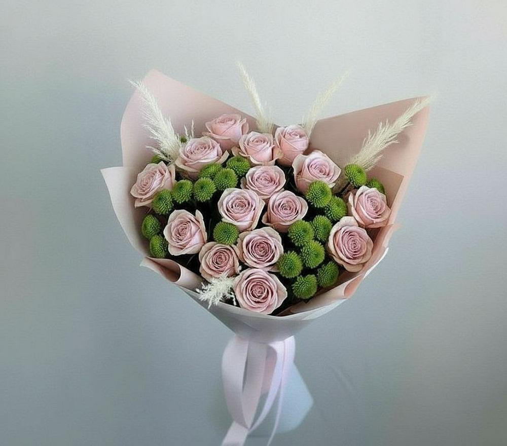 Букет цветов из: Розы и Хризантемы в Чонтауле