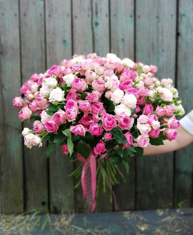 Букет Розовые кустовые розы Натали и Лав Лидия в Чонтауле