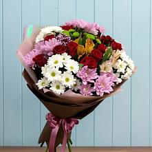 Букет цветов из:  Розы, Хризантемы и Альстромерии в Чонтауле
