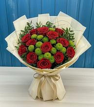 Букет цветов из:  Розы и Хризантемы в Чонтауле