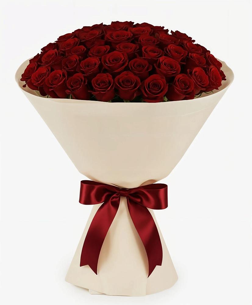 Букет 101 Бордовая роза Блэк Бакарра в Чонтауле